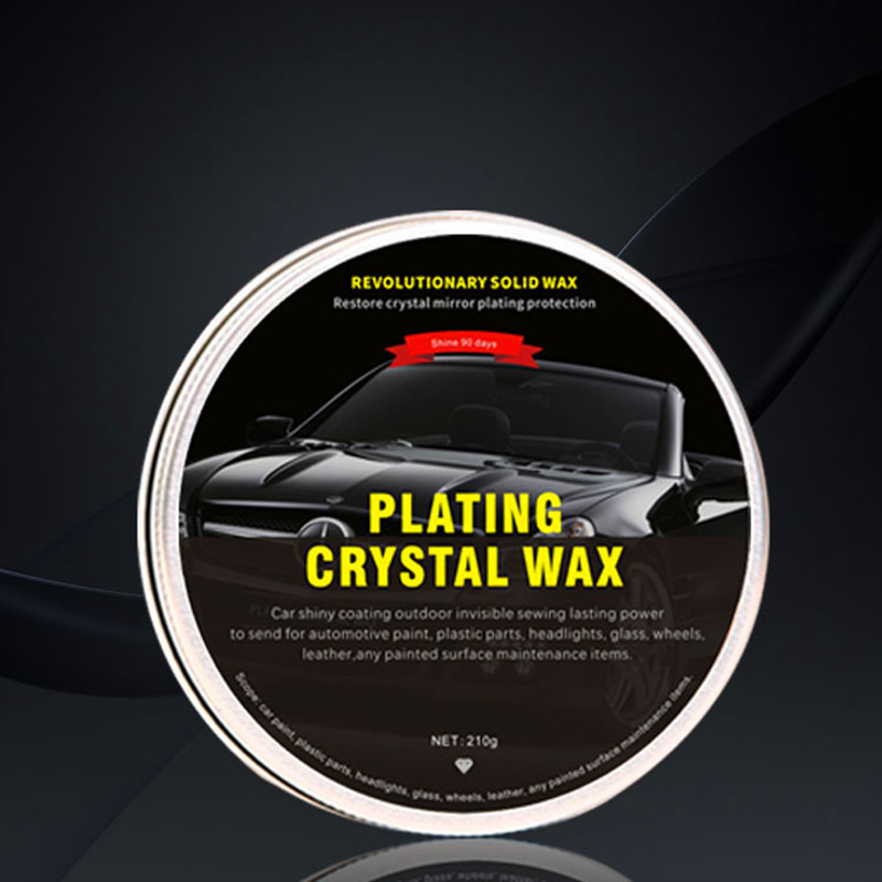 Car Diamond Plated Crystal Wax Black Wax Coating Waxing Polishing Decontamination Crystal Hard Wax Solid Car Wax 210G