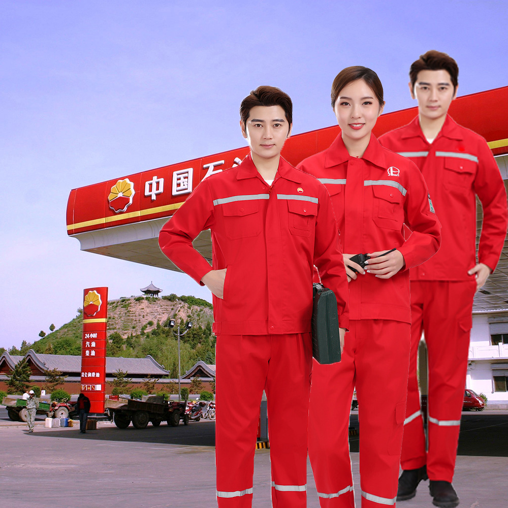 Oil and petrochemical gas station antistatic work suit summer, Spring and autumn gas Pipeline Service Electrical Service