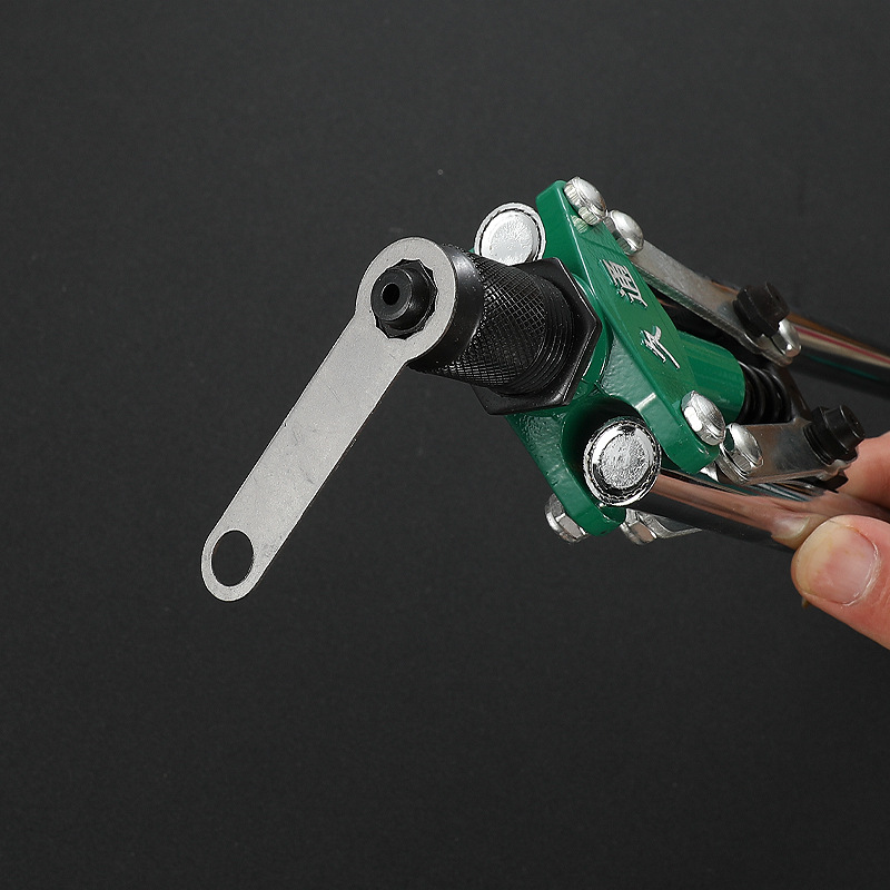 Self-Produced and Self-Sold Stainless Steel 17-Inch Double-Color Handle Riveter Core Pulling Labor-Saving Manual Riveter Linyi Hardware Tools