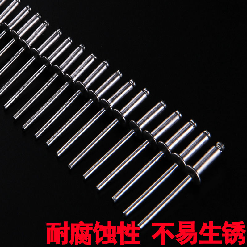 500 PCs Wholesale Core Pulling Riveting Gun Nails Aluminum Rivet Nail Nail Pulling Pliers Riveter Rivet 3.2 Mm4.2mm5mm