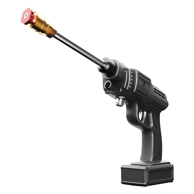 Power Car Washing Gun Wireless Lithium Battery Car Washing Machine High Pressure Water Pump Household Car Watering Spray