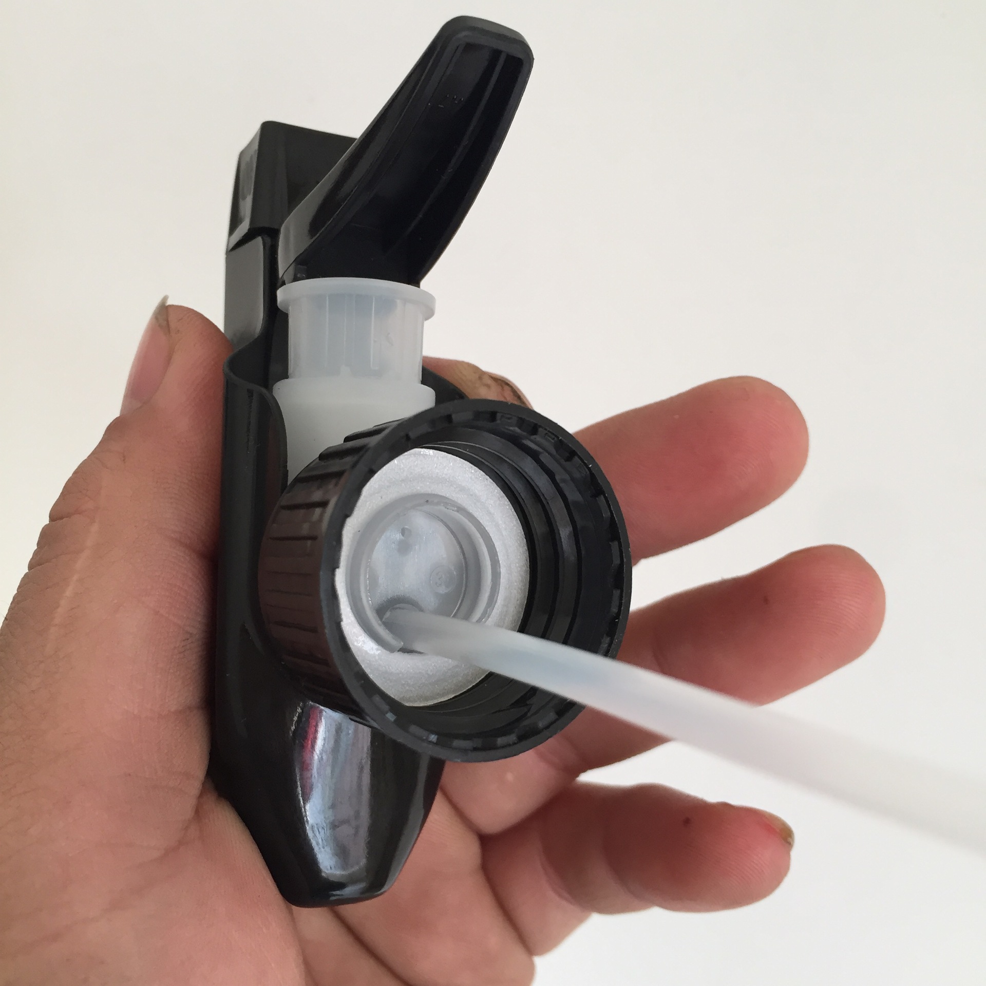 28-410 Black Spray Gun Black Plastic Nozzle High Cover Hand Plastic sprayer