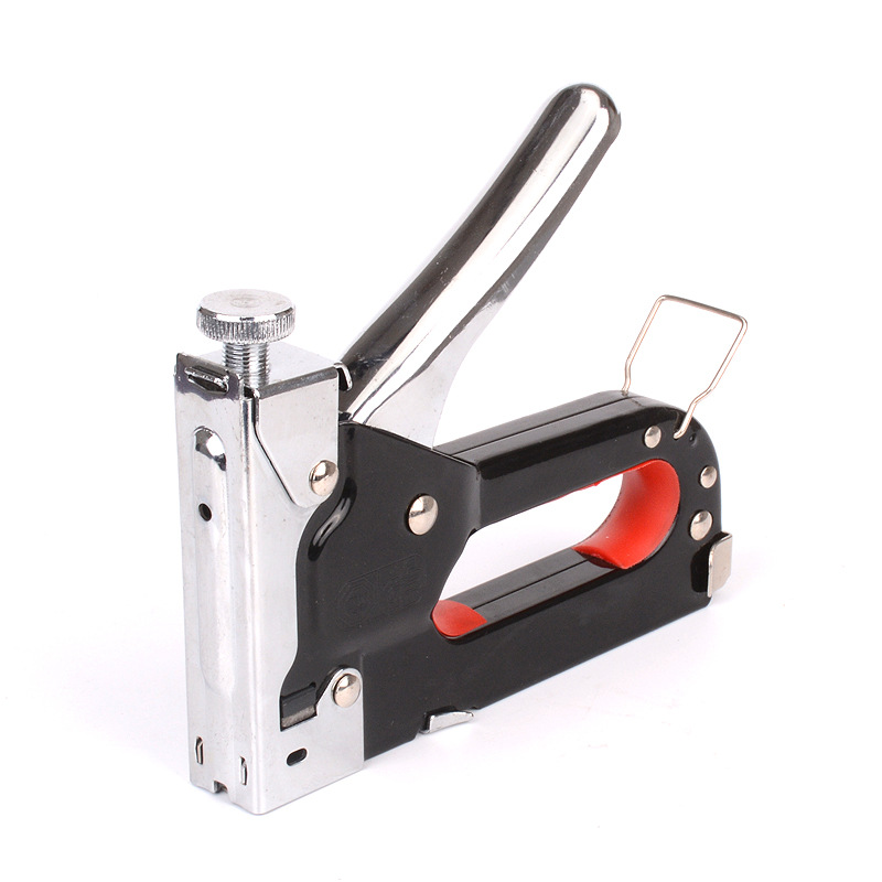 UType Pneumatic Strip Nail Gun Air Nail Staple Gun UShaped Nail Gun Oil Painting Martin Gun with Plastic Tool Box