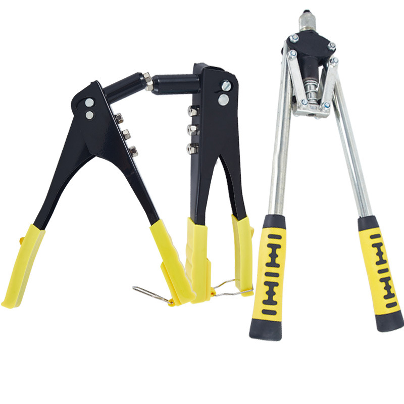 Industrial-Grade Riveting Staple Gun Manual Labor-Saving Core Pulling Riveting Gun Staple Gun Aluminum Alloy Household Hand Tool Nagler Willow Staple Gun