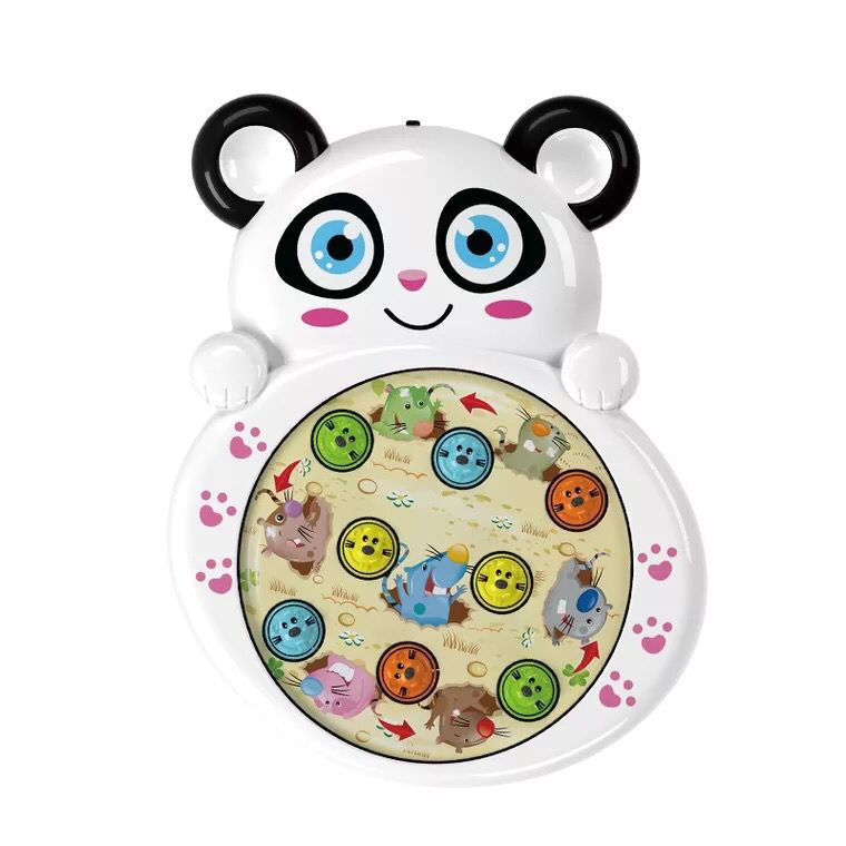 Nuo Yinbao Double Hammer Hamster New Plastic Panda Music Electric Children&#039;s Educational Nostalgic Toy