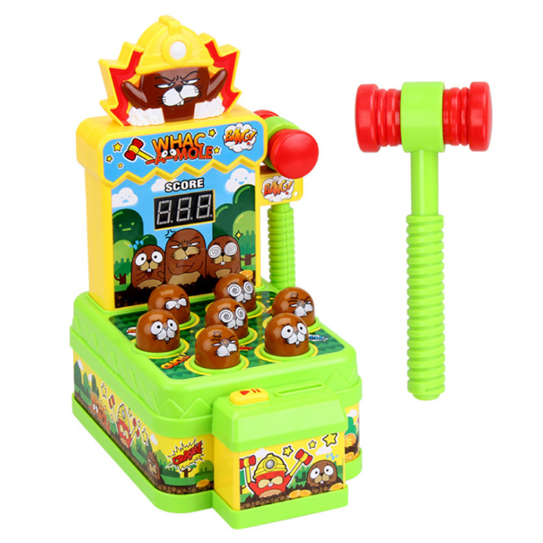 Sound and Light Electric Hamster Parent-Child Interaction Coin Counting Hammer Hammer Music Beating Zombie War Educational Children&#039;s Toys