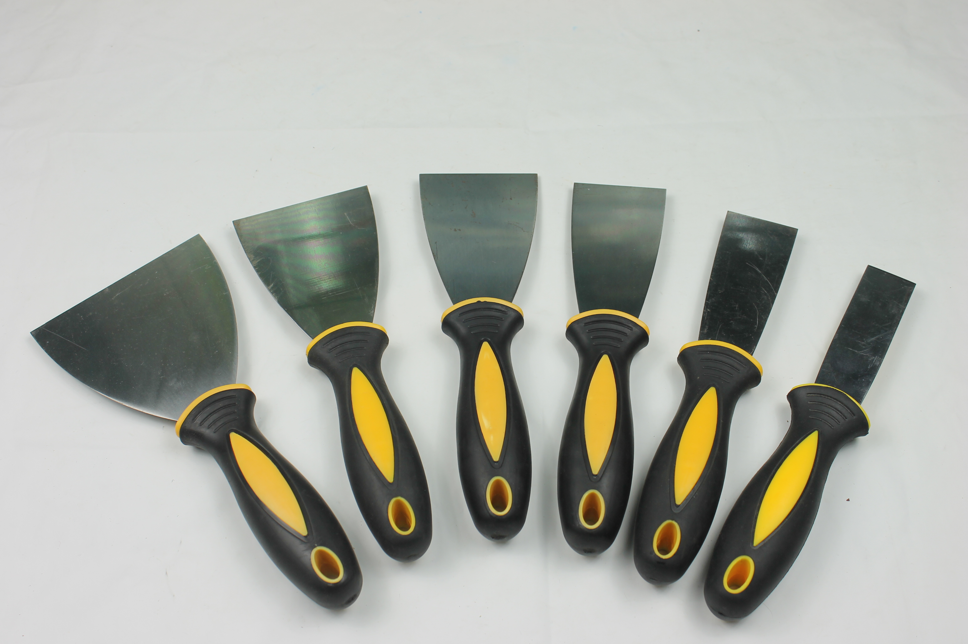 Precision polishing mirror putty knife 1 inch to 6 inch putty knife scraper blade