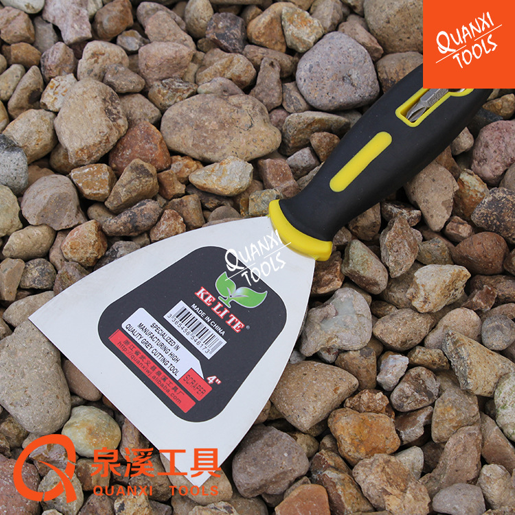 QX-086 Double Color Handle with Tail Nail Putty Knife Putty Knife Double Color Handle Putty Knife Factory Wholesale Supply