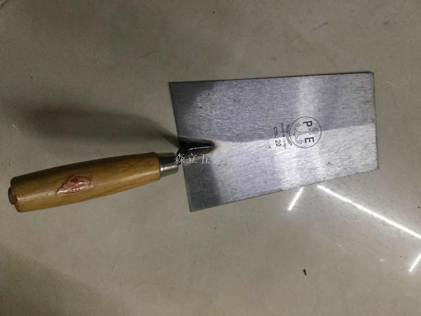  Shaped Trapezoid Peach Bricklaying knife Masons Tools Clay Trowel good Tools for Wall Building Complete Specifications
