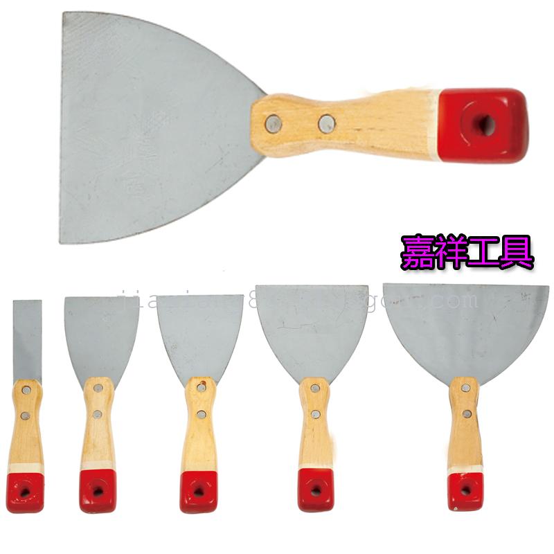 Red head putty knife with wooden handle Pihui knife bricklay trowel Bricklaying knife hardware tools