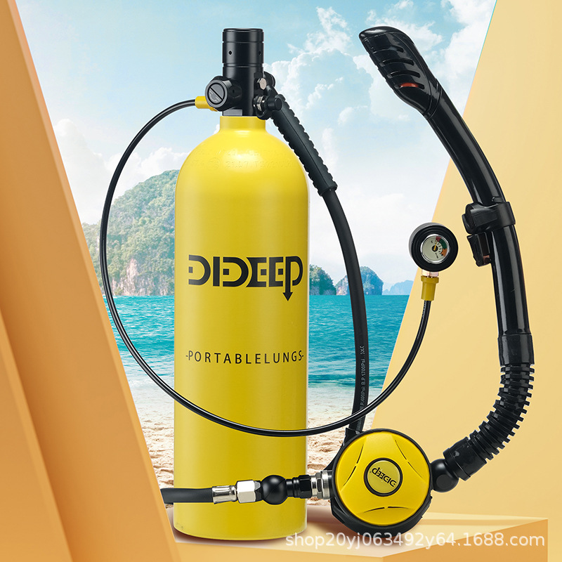 Dideep New X5000plus2 L Diving Snorkeling Equipment Scuba Oxygen Tank Underwater Respirator Breathing Tube