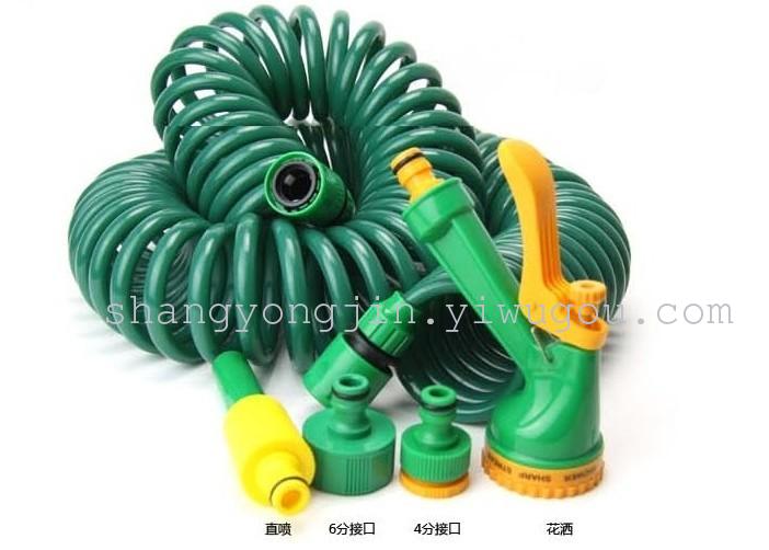 Squirt gun set PU spring water washing gun copper head universal joint