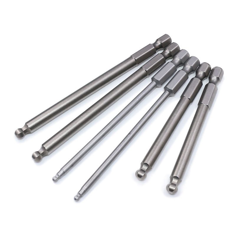 S2 Steel Ball Head Hexagon Socket Screwdrivers Blades 1/4 Magnetic Pneumatic Screw Driver Hexagon Socket Pneumatic Screwdriver Desan