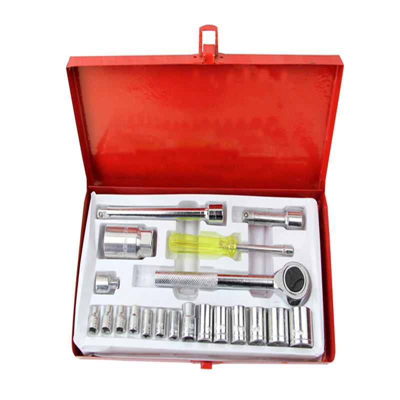21-Piece Sleeve Set Hexagon Socket Spanner Set Car Toolbox
