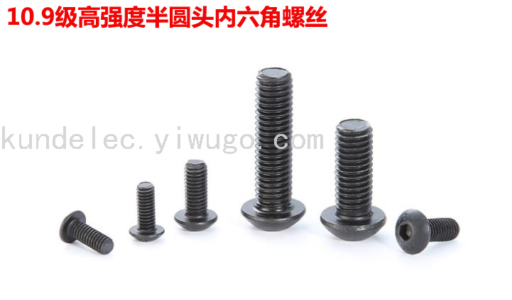 10.9 Grade High Strength Semicircle Head Hexagon Socket Head Cap Screw