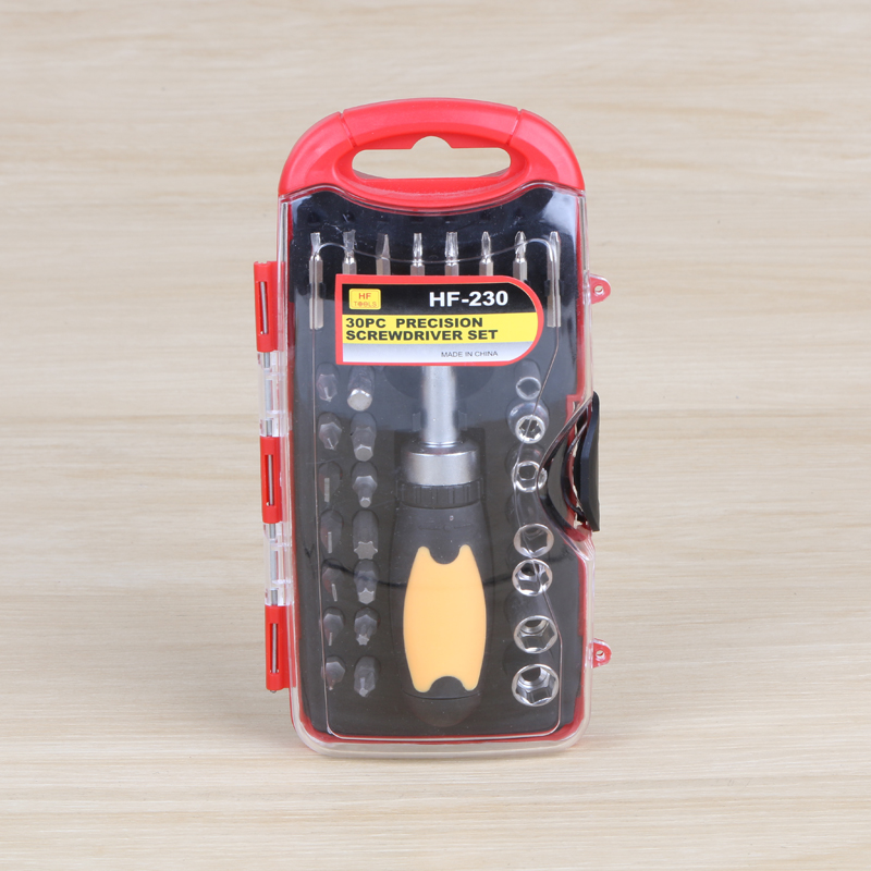 Socket wrench set with hexagon multi-function screwdriver set.