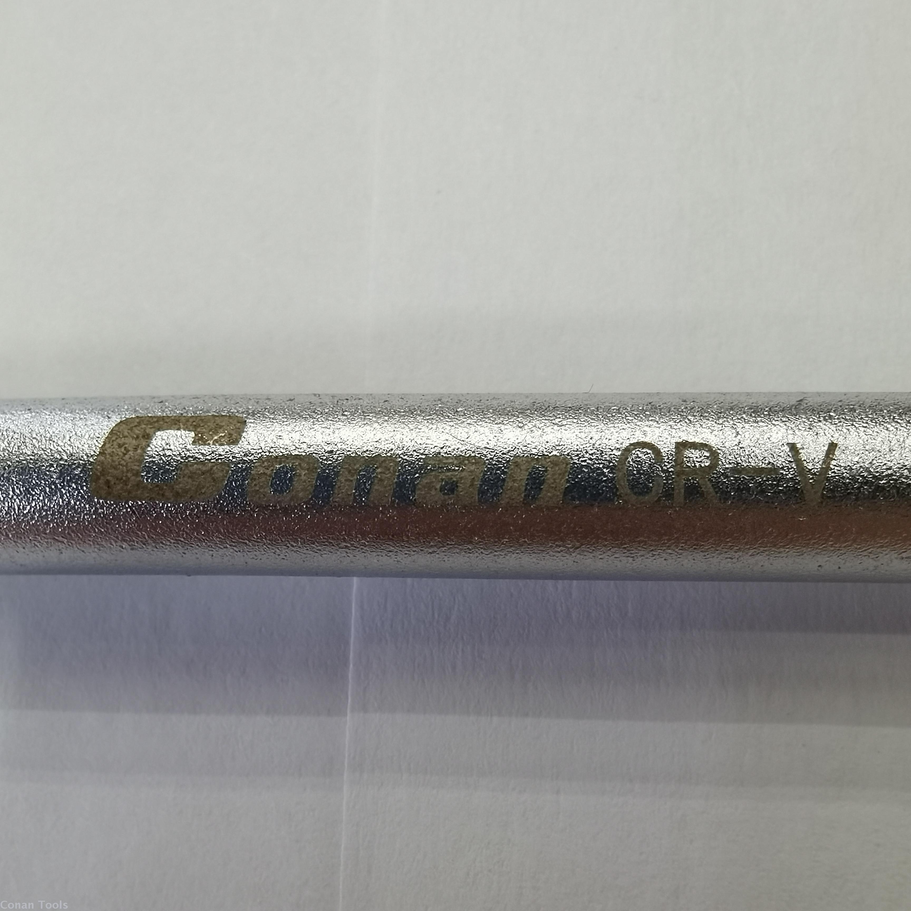 Extended T-shaped socket wrench with matte finish outer hexagon wrench