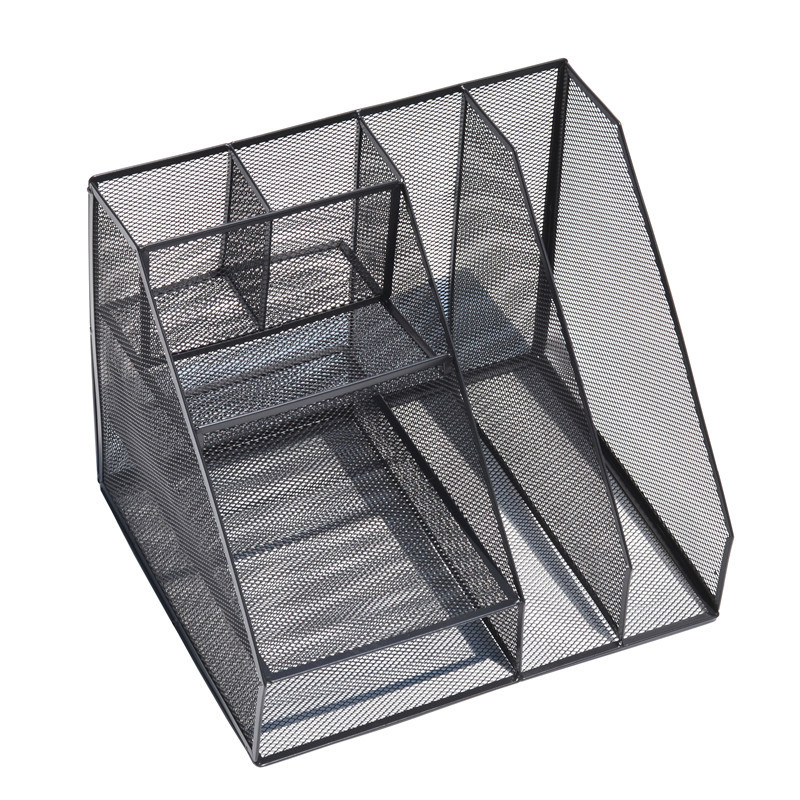 Metal mesh portfolio file frame office supplies folder magazine storage frame desktop shelf