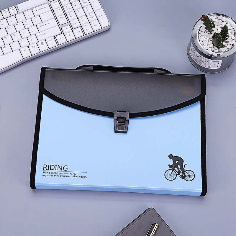 Hot-Selling New Arrival Color Simple Plastic Portable Student Office File Holder Multi-Layer Folder Information Bag Test Paper Folder