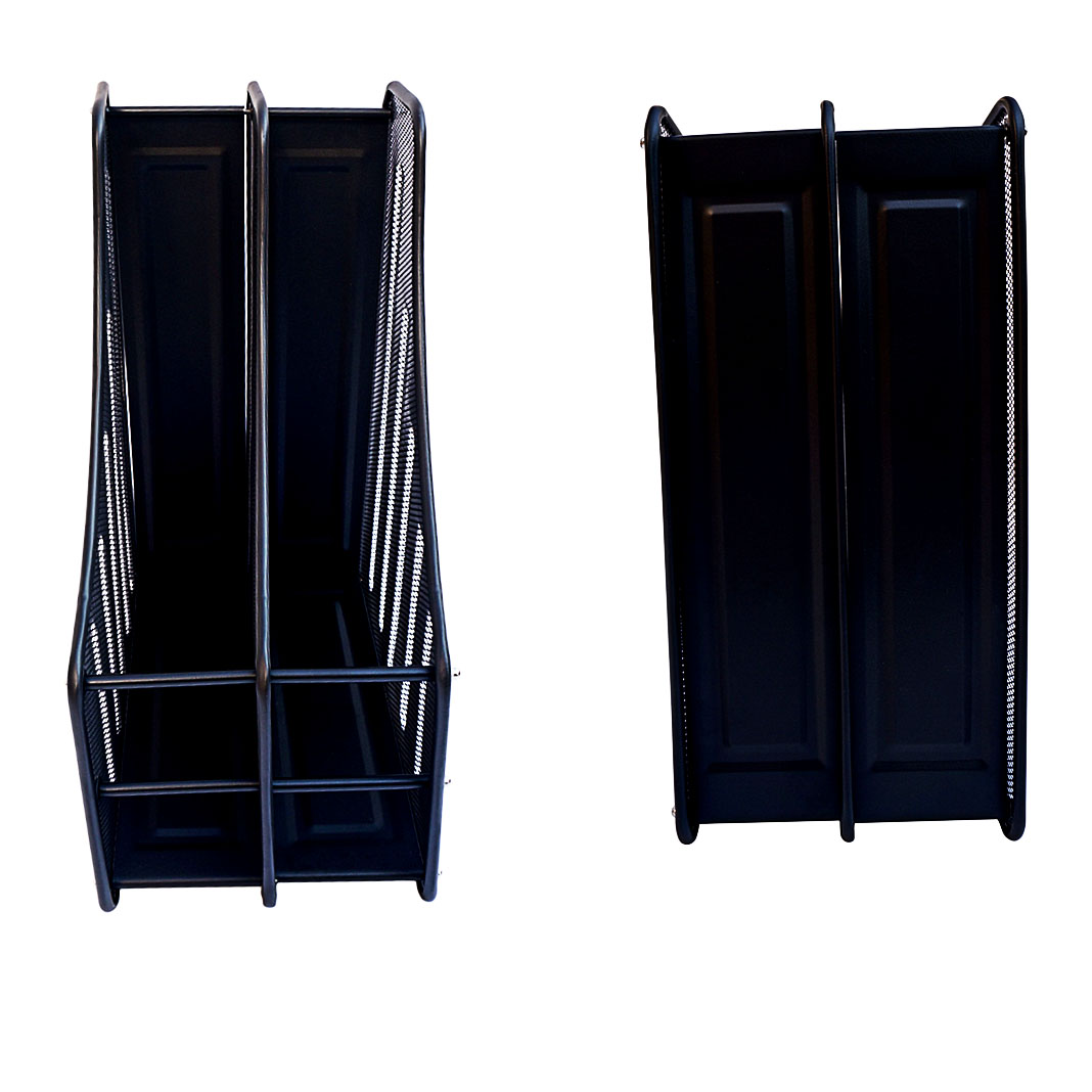 Office desktop storage supplies metal wire two sets of file rack file rack file bar data box