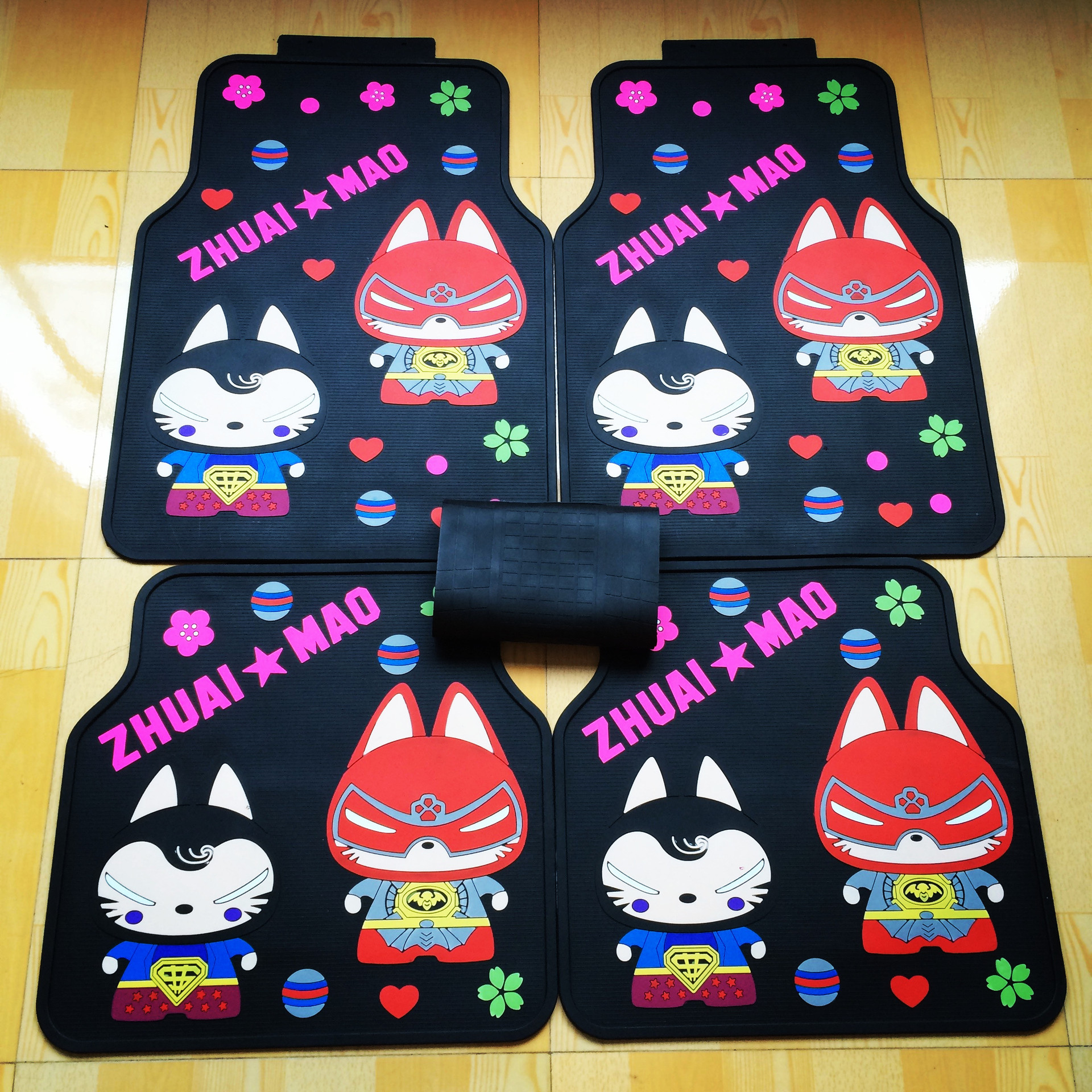 Cartoon Monkey Four Seasons Universal Latex Foot Pads Waterproof NonSlip AntiFreezing Washable Thickened FivePiece Pack