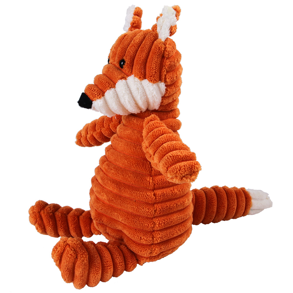 A Variety of Pet Dog Toy Fighting Molars Vent Training Corduroy Monkey Pig Sounding Plush Toys