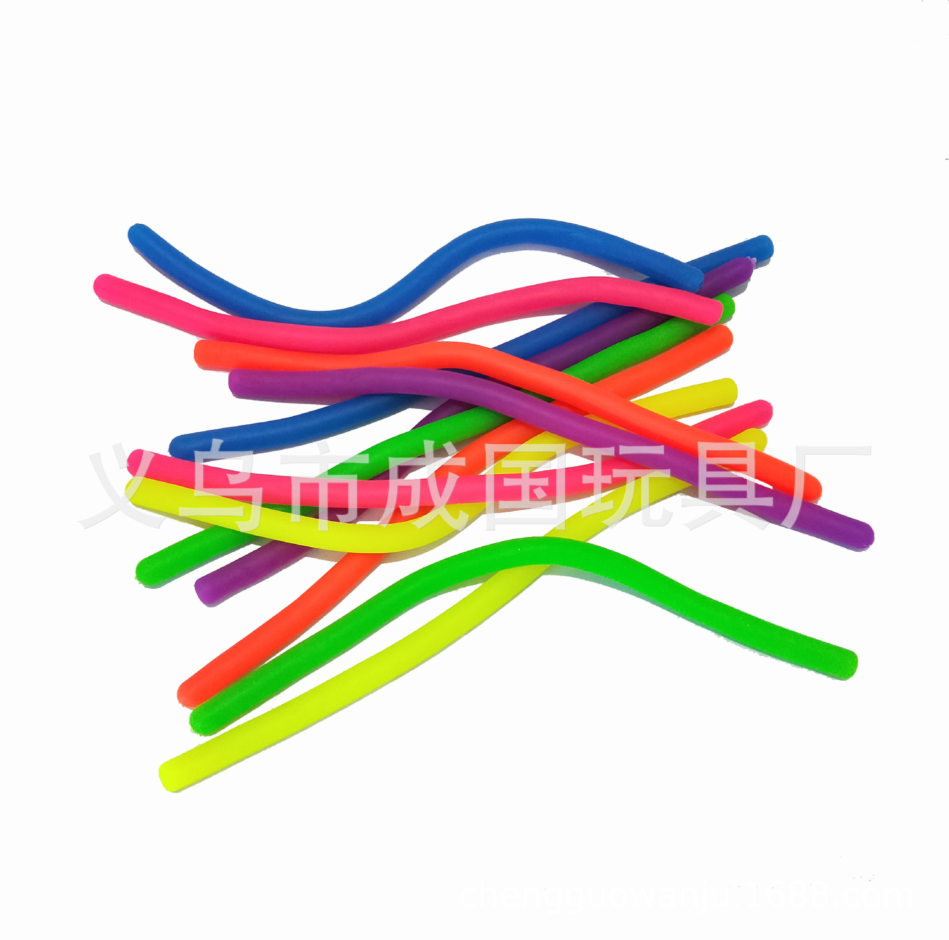 Factory Wholesale Foreign Trade Cross-Border Hot Sale TPR Soft Rubber Noodles Monkey Noodles Elastic Lala Decompression Rope Artifact