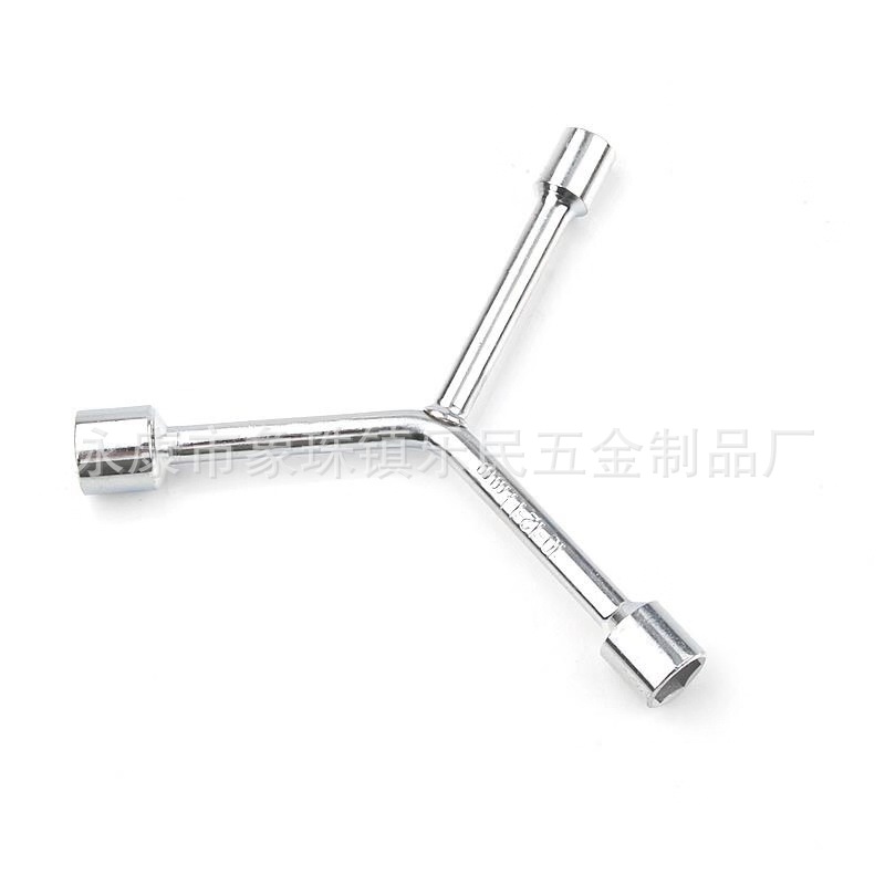 Factory Exclusive Supply Y-Type Socket Wrench Galvanized Three-Fork Socket Wrench Carbon Steel Refined Wholesale Monkey Spanner