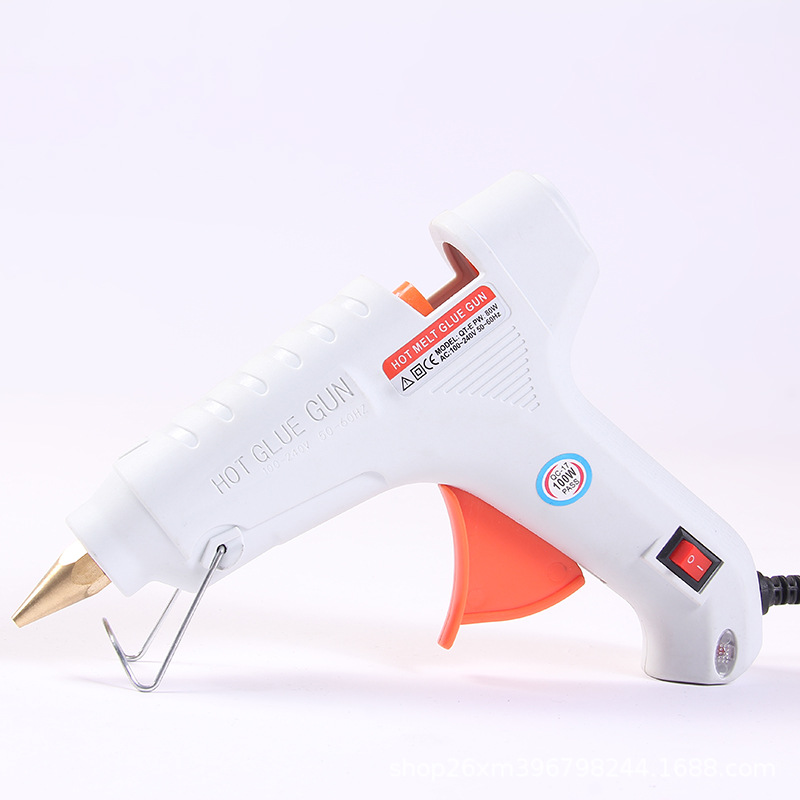 Hot Melt Glue Gun Handmade Hot Glue Gun Household Thermal Glue Gun 100W High Power Hot Melt Glue Gun with Copper Nozzle
