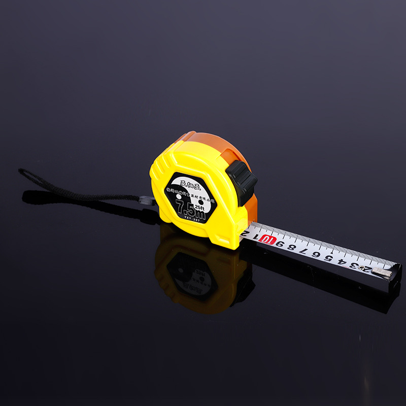 Asia Measuring Tape Thickening and Wear-Resistant Plastic Shell Steel Tap 5m10m Measuring Tool Ruler Tape Measures Frosted Tape Tape