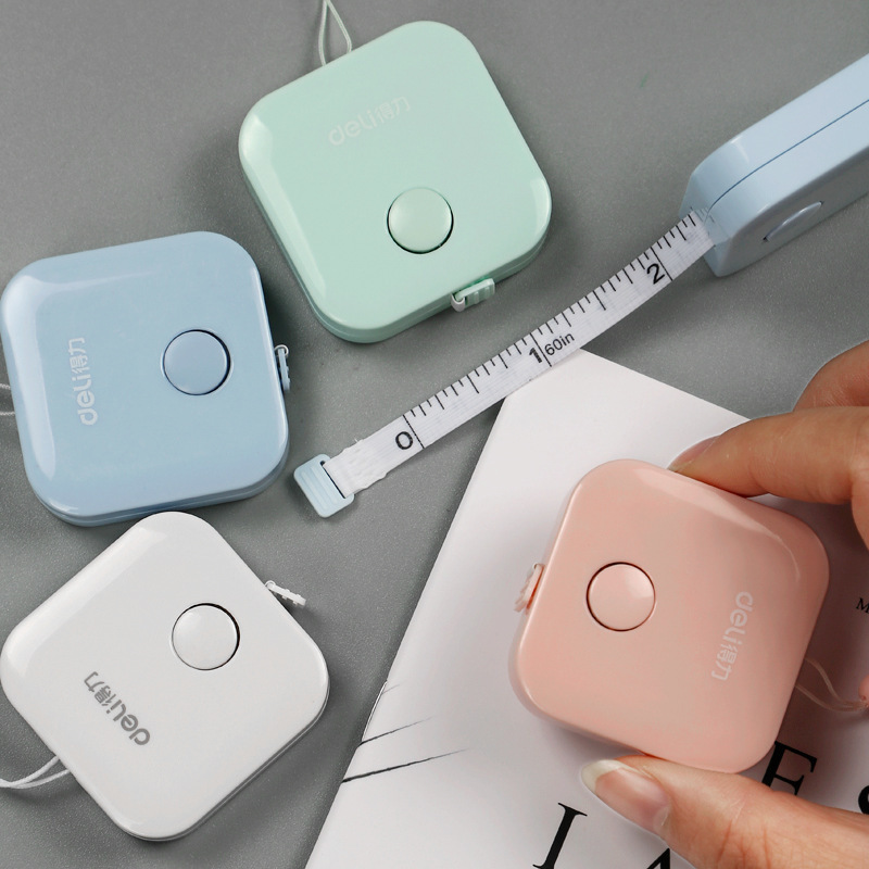 Portable 1.5M Measuring Tape Measuring Tape Measuring Tape Extension Ruler Keychain Leather Tape Measure Steel Tape