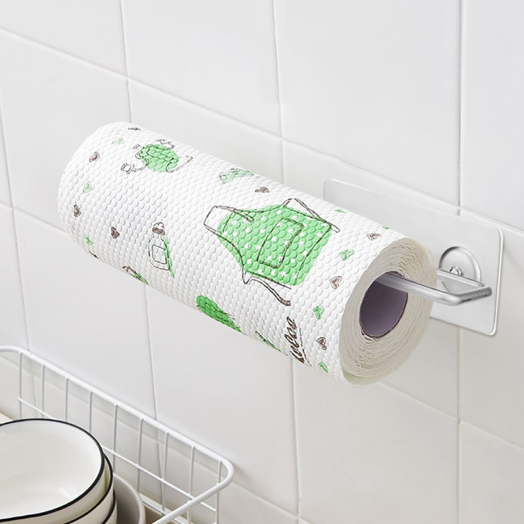 Manufacturers direct, non - punch stainless steel kitchen towel rack adhesive tape napkin roll paper holder