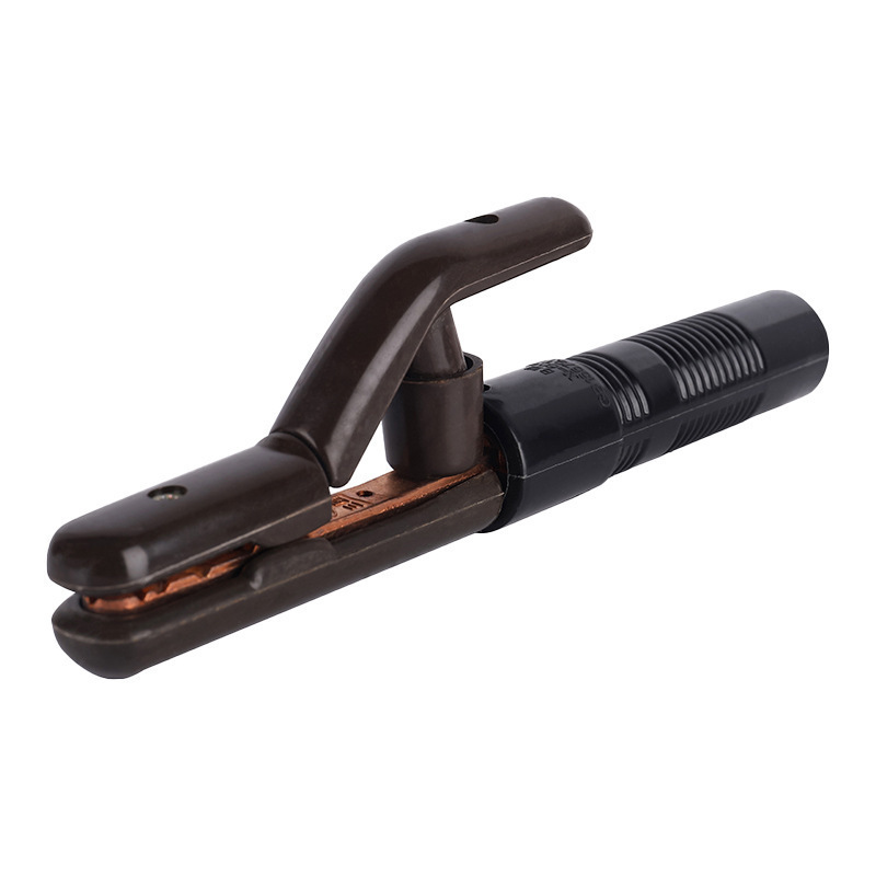 American Electric Welding Pliers Insulated Electric Weld Handle Non-Scald 300A Industrial Grade Weld Handle Pure Copper Forged Small Floor Clamp