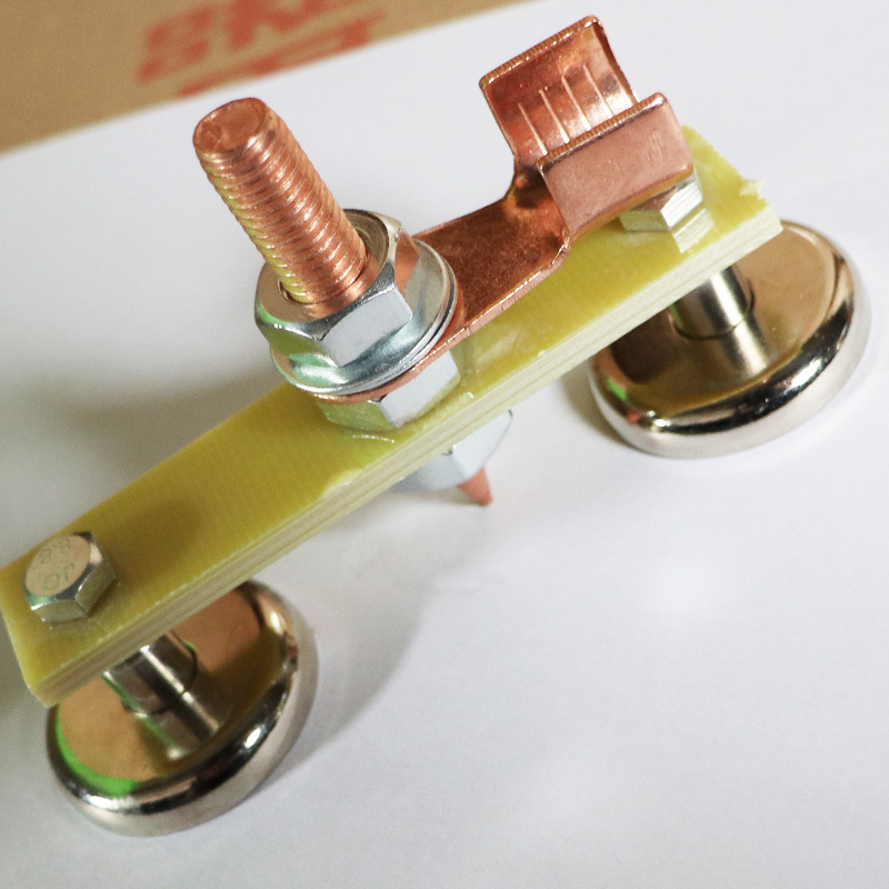 Sheet Metal Repair Machine Ground Clamp Copper Welding Artifact Meson Machine Car Portable Meson Machine Ground Wire Strong Magnetic Ground Iron