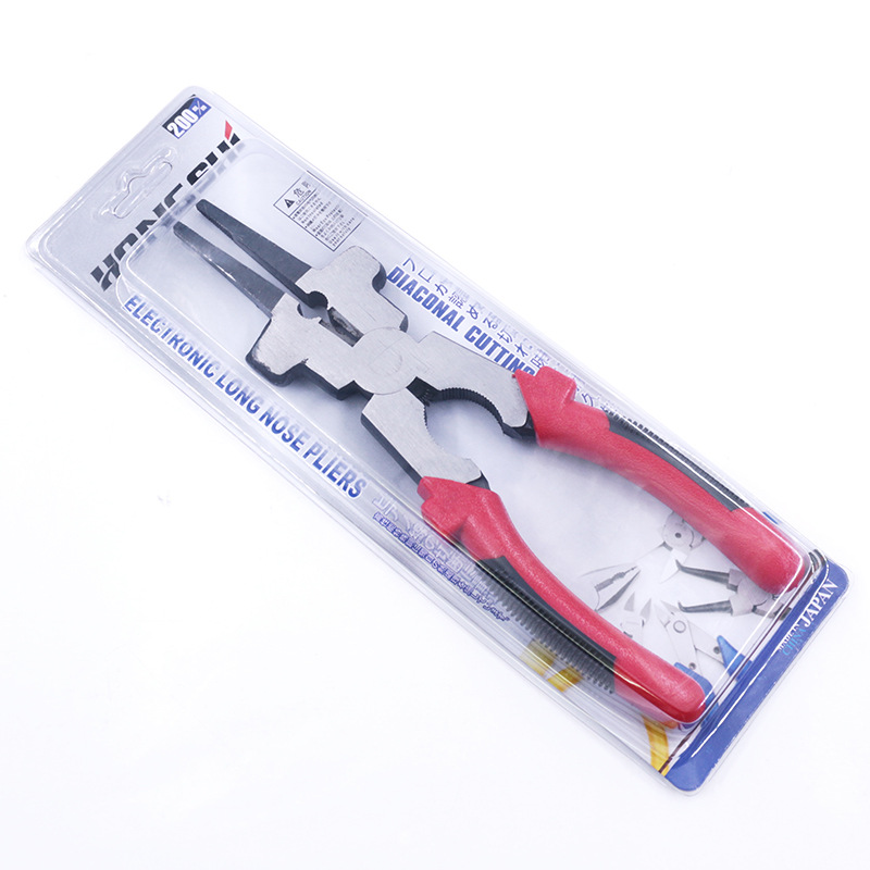 8-Inch Welding Auxiliary Pliers Welder Welding Protection Pliers Gas Welding Protection Long Mouth Clamp Multi-Function Tapping Shear