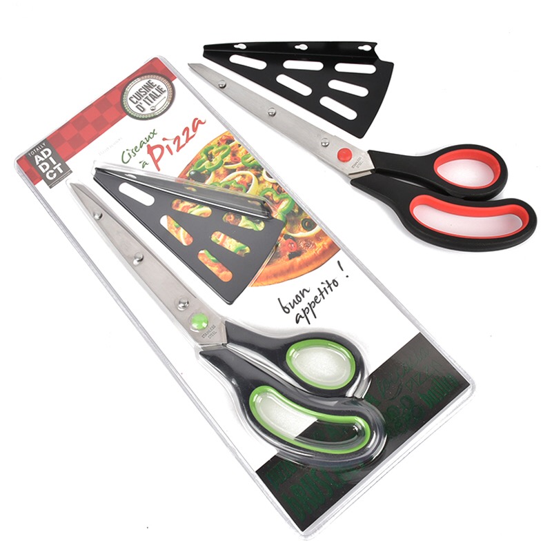 Stainless Steel Pizza Scissors Detachable Pizza Knife Cake Cutting Tray Kitchen Baking Tools Evenly Divided Small Shovel