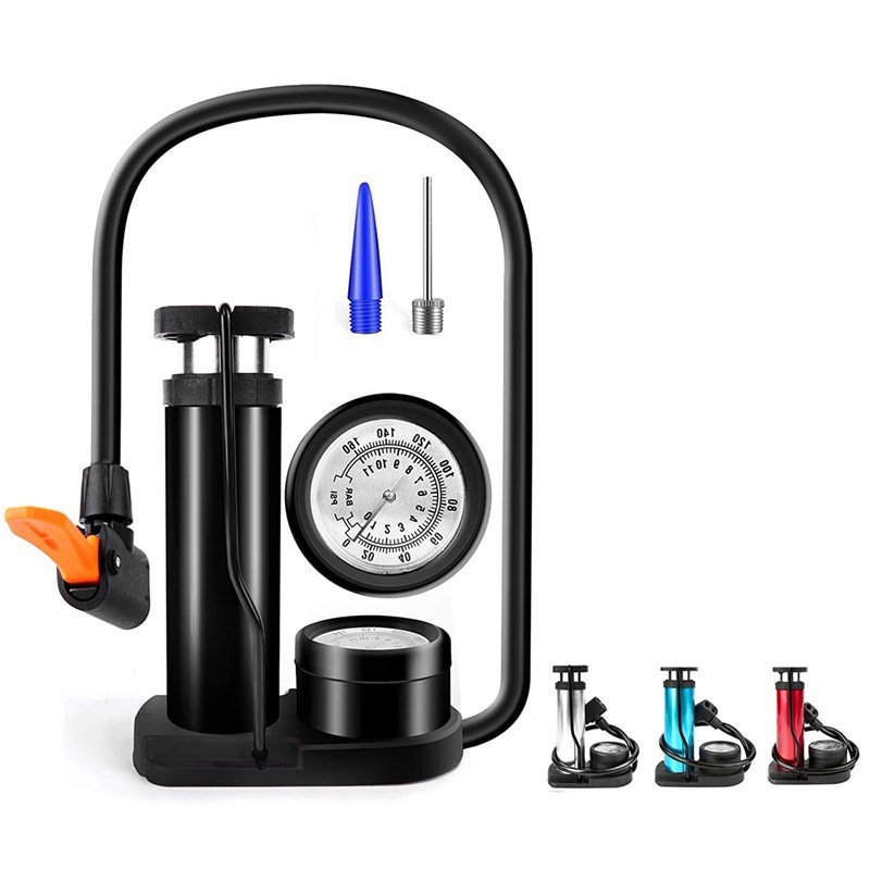 Foot Pedal High Pressure Tire Pump Mini Portable Electric Car Bicycle Motorcycle Car Home Foot Air Pump Inflator Pump