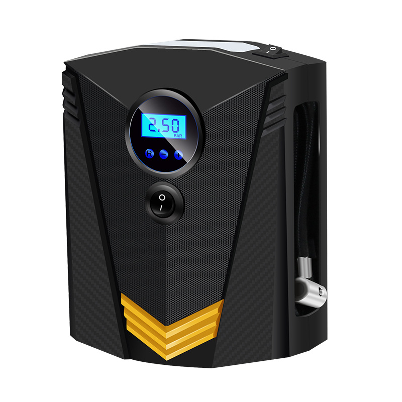 Car Air Pump Car Air Pump Number Show 12V Portable Tire Inflator Automatic Stop Inflation