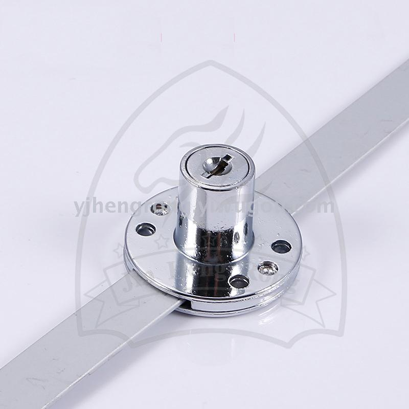 Drawer lock side three chain glue key aluminum alloy alloy desk household side Triple lock furniture manufacturer Wholesale