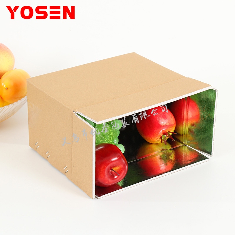 Spot Insulation Box Kraft Paper Aluminum Foil Preservation Cold Chain Carton Cold Chain Logistics Box Fruit Logistics Box Support Customization