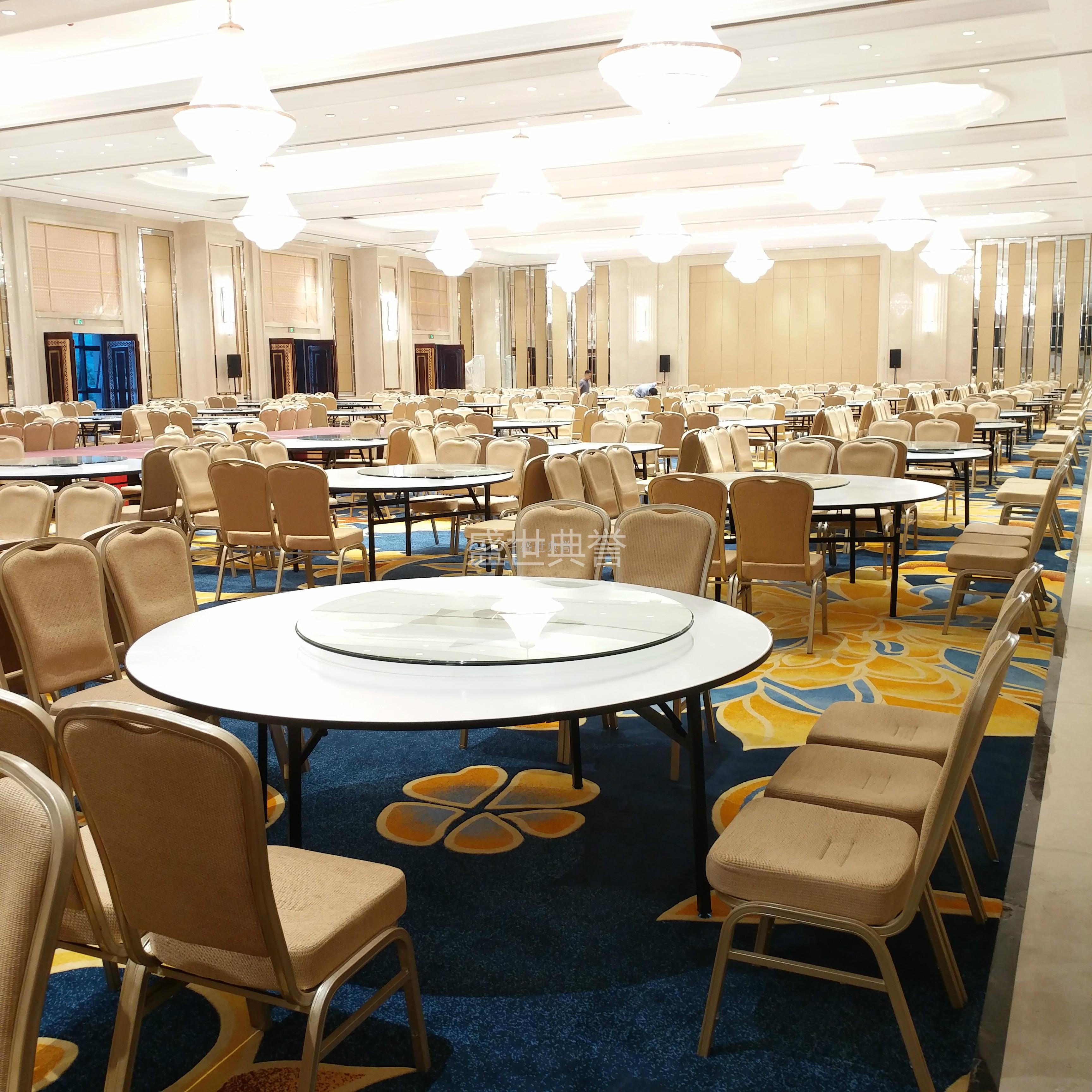 Five-star hotel banquet dining chair hotel chain hotel banquet hall aluminum dining chairs