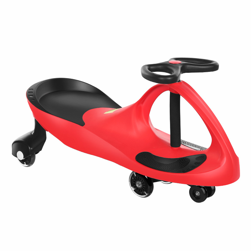 Baby Swing Car 1-3 Years Old Pulley Universal Wheel Not Easy to Roll Swing Four-Wheel Scooter Luge