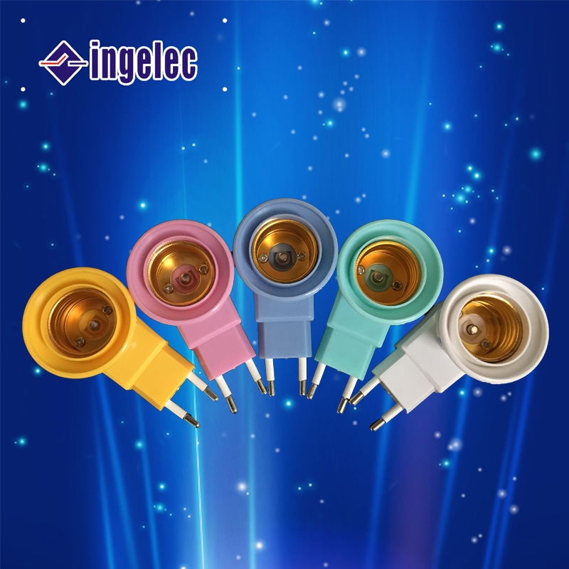 Wholesale E27 Lamp Holder with Switch Plastic Lamp Holder E27 Energy Saving Bulb Screw Joint