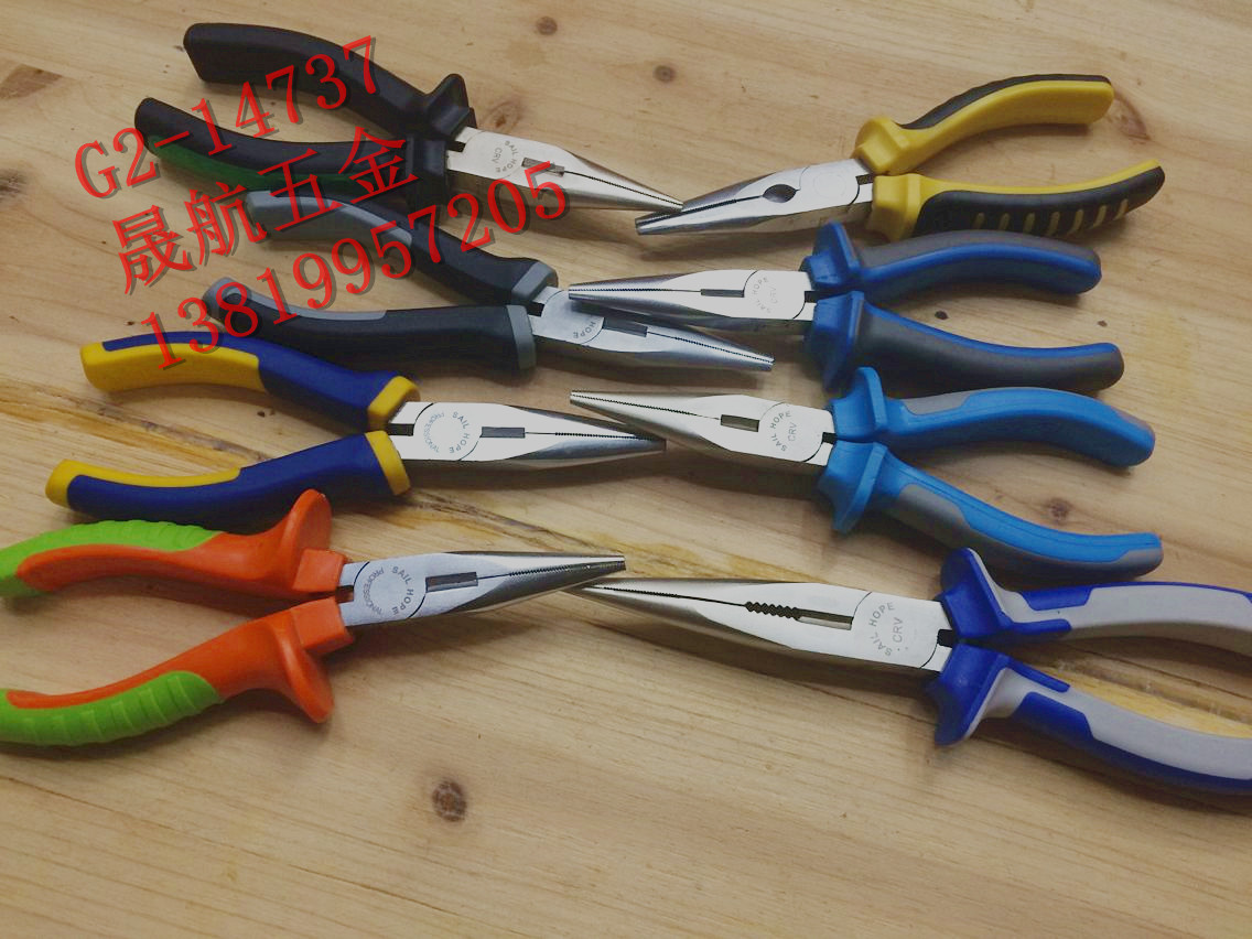 6 inch classic CRV hammered nickel plated bolt cutters needle-nosed pliers metal tools