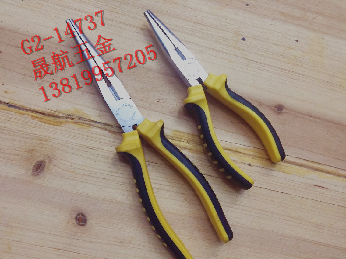 6 inch classic CRV hammered nickel plated bolt cutters needle-nosed pliers metal tools