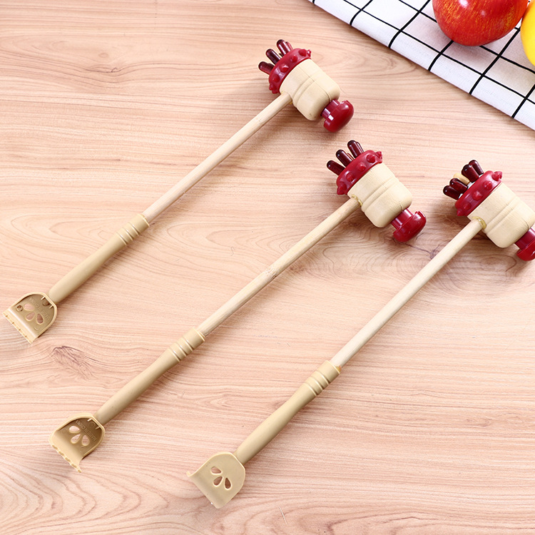 New Back Massage Hammer Plastic Seven Claw Hammer Massager Wooden Seven Star Hammer Massager Back Scratcher