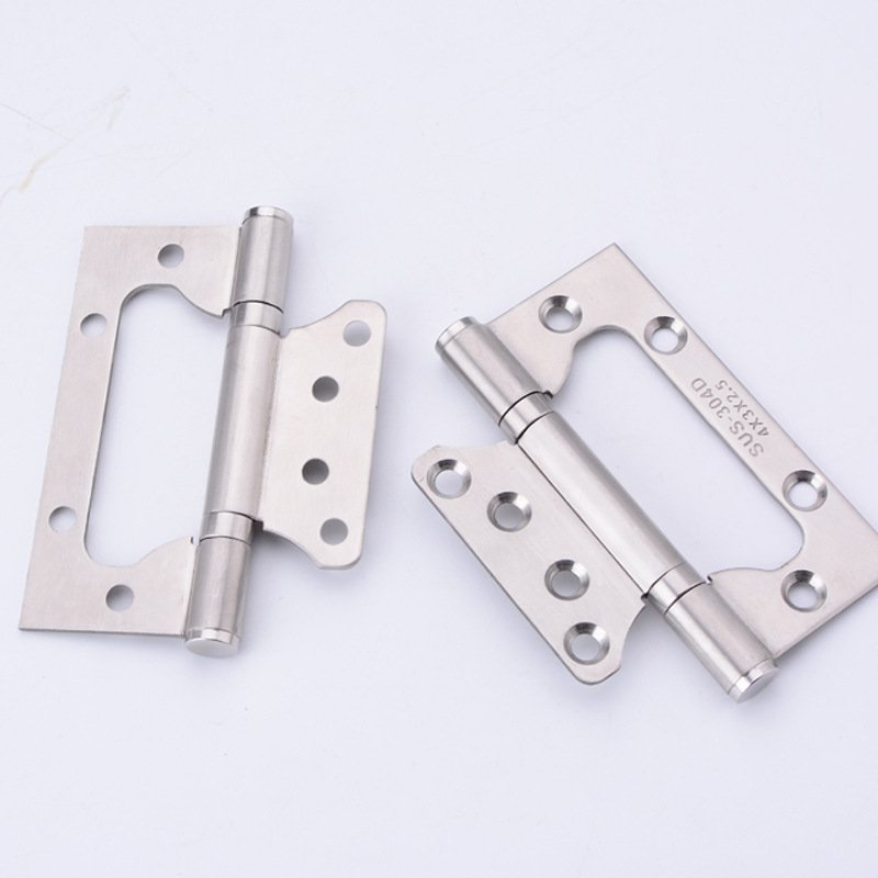 Factory Wholesale Stainless Steel Slotted-Free Stainless Steel Bearing Hinge Thickened Mute Door Hinge Sub-Mother Hinge
