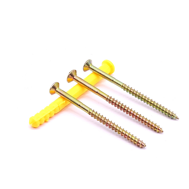 Little Yellow Croaker Plastic Expansion Tube Screw American Solid Nail Expansion Nail Nylon Swelling Bolt Expansion Screw Set M6/M8