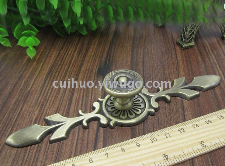 Zinc Alloy European-Style Single-Hole Antique Bronze Handle Thickened Drawer Shoe Cabinet Door Handle