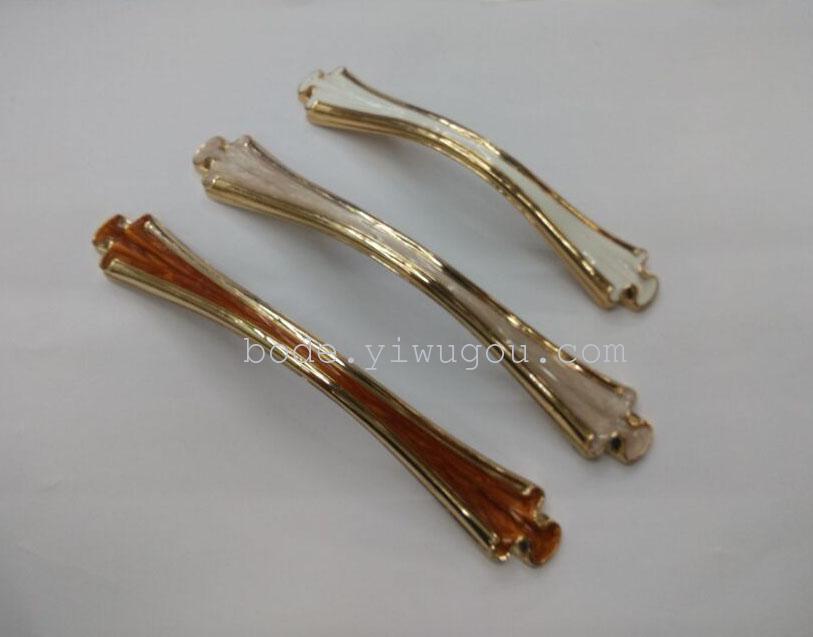 European style cabinet drawer cabinet modern minimalist wardrobe door handle of ivory